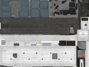 School bus - low poly Modèle 3D