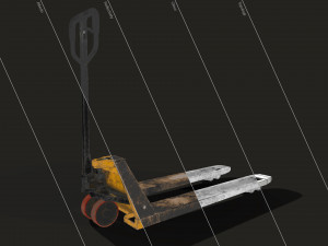 hand pallet truck - low poly 3D 模型