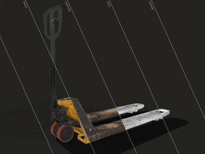hand pallet truck - low poly 3D Model