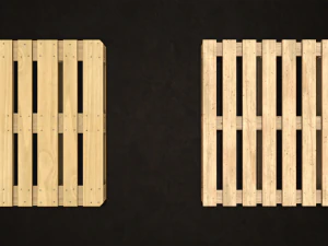 wooden pallets - low poly 3D Model