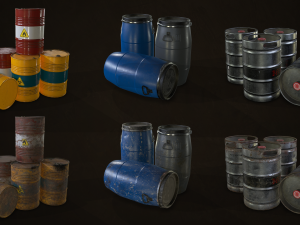 industrial warehouse pack vol 1 - low poly Modello 3D