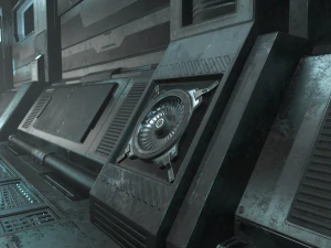 sci-fi modular corridor version 1 - low poly 3D Model