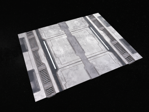 sci-fi modular corridor version 1 - low poly Modelo 3D