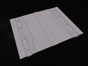 sci-fi modular corridor version 1 - low poly Modelo 3D