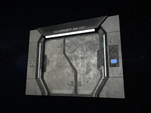 sci-fi door version 1 - low poly 3D Model