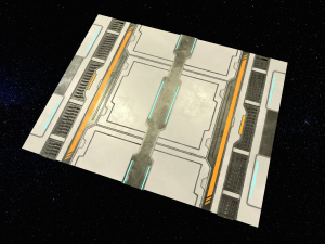 sci-fi modular corridor version 2 - low poly Modelo 3D