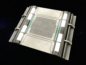 sci-fi modular corridor version 2 - low poly Modelo 3D