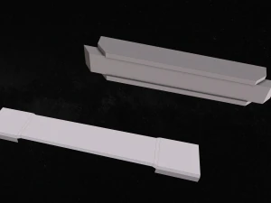 sci-fi modular corridor version 2 - low poly 3D Model