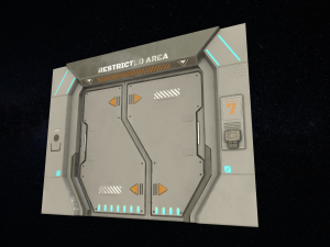 sci-fi door version 2 - low poly 3D 模型