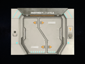 sci-fi door version 2 - low poly 3D 模型