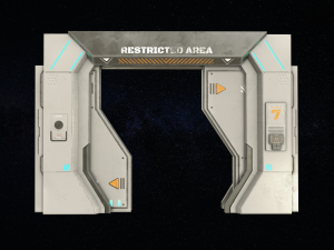 sci-fi door version 2 - low poly 3D 模型
