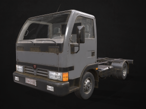 light truck chassis - low poly 3D 모델