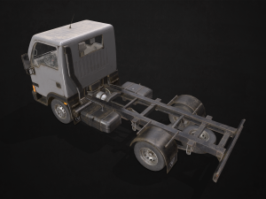light truck chassis - low poly 3D 모델