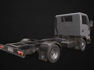 light truck chassis - low poly 3D 모델