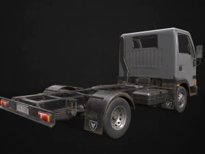 light truck chassis - low poly 3D Model