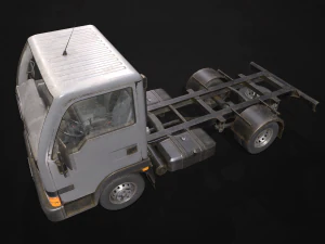 light truck chassis - low poly 3D Model