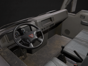 light truck chassis - low poly 3D 모델