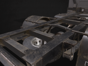 light truck chassis - low poly 3D 모델