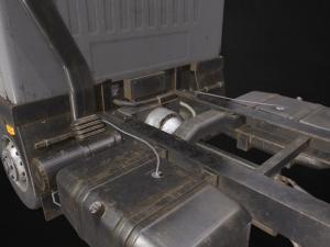 light truck chassis - low poly 3D 모델