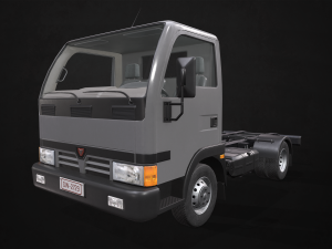 light truck chassis - low poly 3D 모델