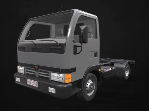 light truck chassis - low poly 3D Model