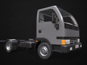 light truck chassis - low poly 3D 모델