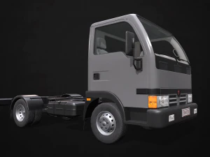 light truck chassis - low poly 3D Model