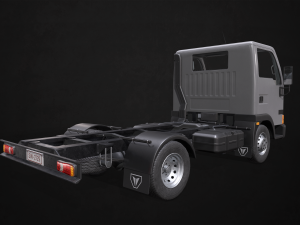 light truck chassis - low poly 3D 모델