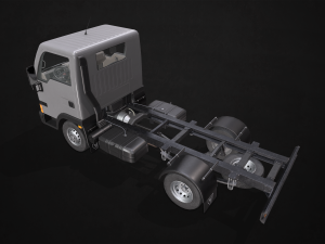 light truck chassis - low poly 3D 모델
