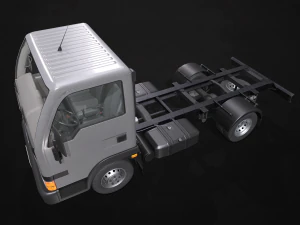 light truck chassis - low poly 3D Model