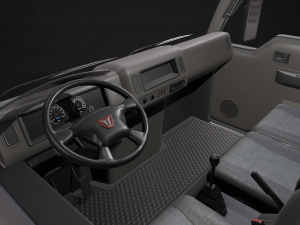 light truck chassis - low poly 3D 모델