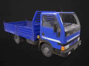 light truck tipper - low poly 3D Model