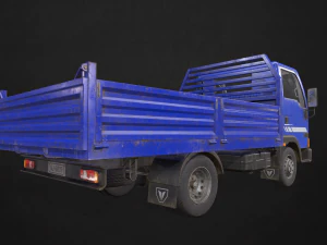 light truck tipper - low poly 3D Model