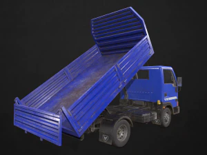light truck tipper - low poly 3D Model