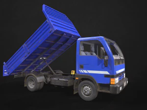 light truck tipper - low poly 3D Model