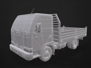 light truck tipper - low poly 3D Model