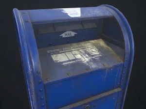 почтовый ящик - низкополигональная 3D Модель