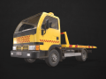 light truck tow - low poly Modello 3D