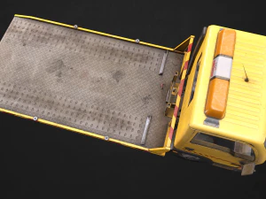 light truck tow - low poly 3D Model