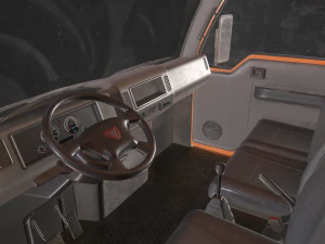 light truck cistern - low poly 3D Model