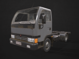 light truck collection - low poly Modello 3D