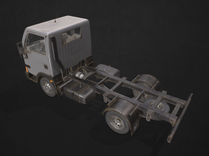 light truck collection - low poly Modello 3D