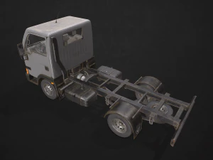 light truck collection - low poly 3D Model