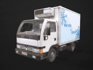 light truck collection - low poly 3D Model