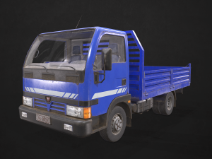 light truck collection - low poly Modello 3D