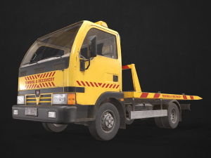 light truck collection - low poly Modello 3D