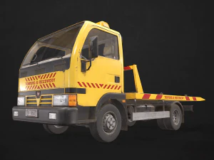 light truck collection - low poly 3D Model