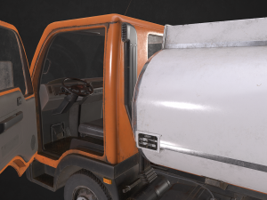light truck collection - low poly Modello 3D