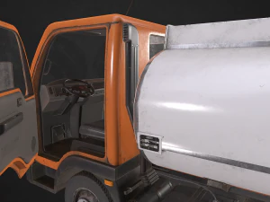 light truck collection - low poly 3D Model