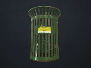 waste bin - low poly Model 3D